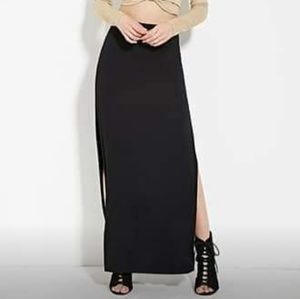 High Slit Maxi Dress (Elastic Waist Line)
